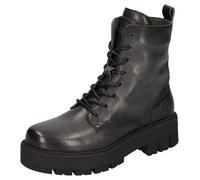 2GO Fashion Damen-Schnürstiefelette Graphit-Schwarz 37