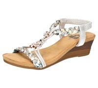 2Go Fashion Damen 8910-808 Keilsandale, Silber, 37 EU