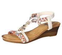 2Go Fashion Damen 8910-808 Keilsandale, weiß, 36 EU