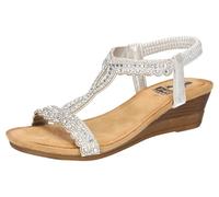 2Go Fashion Damen 8910-811 Sandale mit Absatz, Silber, 38 EU
