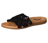 2Go Fashion Damen 8962-701 Schiebe-Sandalen, Schwarz, 42 EU