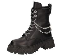 2Go Fashion Damen 8995-501 Mode-Stiefel, schwarz/Silber, 40 EU