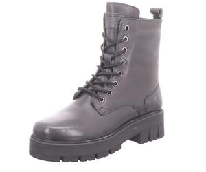 2GO Fashion Damen-Schnürstiefelette Graphit-Schwarz 39