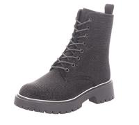 2GO Fashion Damen-Schnürstiefelette Schwarz-Silber 40