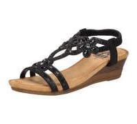 2Go Fashion Keilsandale Damen schwarz 36