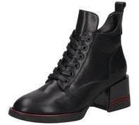 2GO Fashion Damen-Schnürstiefelette Schwarz-Rot 39