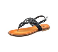 2GO FASHION - Zehenstegsandalette schwarz - Gr. - 37
