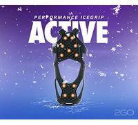 2GO Performance Icegrip Active Spikeschuhe zum Joggen, Anti-Rutsch Schuhspikes, Schuhkrallen, Steigeisen, Schnee Spikes, Schneeketten für Schuhe, optimaler Halt auf EIS & Schnee, Gr. S