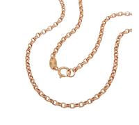 2mm Rund-Ankerkette Kette Collier Halsschmuck aus 375 Gold Rotgold 45cm