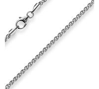 2mm Zopfkette Kette Collier 750 Gold Weißgold Goldkette 60cm Unisex