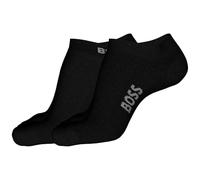 Socken BOSS "2P AS Logo Bamboo", Herren, Gr. 43-46, schwarz, Baumwollmischung, unifarben, elastisch, Socken, mit doppelten Logoschriftzug (75764764-43) schwarz