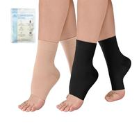 2paar Knöchel Medizinische Kompressionsstrümpfe Damen&Herren 20-30mmhg Stützstrümpfe Herren Compression Socks, Thrombosestrümpfe Damen Klasse 2 Flug Sprunggelenkbandage Sommer Kompressionssocken