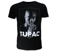 2PAC Tupac betendes T-Shirt XXL Schwarz