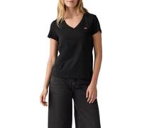 T-Shirt LEVI'S "VNECK TEE 2 PACK", Damen, Gr. XS (34), 2 pack tee caviar,, Jersey, Obermaterial: 100% Baumwolle, Basic hüftlang, V-Ausschnitt, Shirts T-Shirt (92658939-XS)