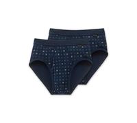 Schiesser Herren Sport-Slips - 2er-Pack Essentials blau Gr. 8
