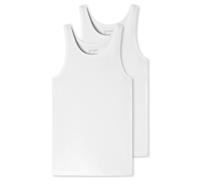 Schiesser 2er-Pack - 95/5 - Organic Baumwolle Unterhemd Tiefer Rundhalsausschnitt, Perfekter Sitz, Elastische Single-Jersey Qualität