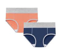 2Pc Pantys Damen Baumwolle, Taillenslip Damen Shape Slips Nahtlos Unterhosen 2Er Pack Atmungsaktive Boyshorts Weich Unterwäsche Bequeme Hotpants Hipsters Panties Stretch High Waist Sportunterhosen