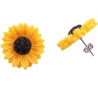 2Pcs Gelb 15MM Sonnenblume Harz Ohrstecker Charms Ohrringe Schmuck Geschenke für Frauen Mädchen,Schmuck,Ohrringe,Fashion,Ohrringe für Damen,Damen