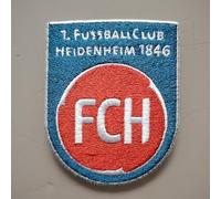 2stk FC Heidenheim Aufnäher Patch Football Fussball Soccer Club Iron on bügelbild aufbügler Badge Team logo