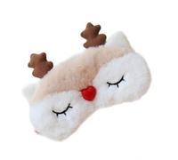 2Stk Mehrfarbige Plüsch Schlafaugenmaske Für Kinder