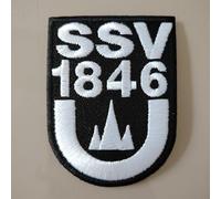2stk SSV ULM Aufnäher Patch Football Fussball Soccer Club Iron on bügelbild aufbügler Badge Team logo