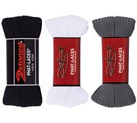 2Stoned 3 Paar Original Phat Laces 120cm lang und 3cm breit, flache breite bunte Schnürsenkel