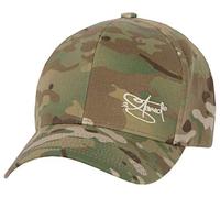 2Stoned Flexfit Baseball Cap Multicam Oliv Camo mit Stick Größe L/XL (58 cm - 60 cm) für Damen und Herren