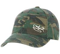 2Stoned Flexfit Baseball Cap Washed Camo Green mit Stick Größe L/XL (59 cm - 61 cm) für Damen und Herren