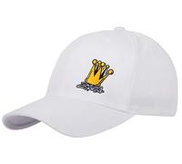 2Stoned Flexfit Basecap Classic Weiß mit Stick Crown Größe XS (55cm - 57cm) für Erwachsene und Kinder