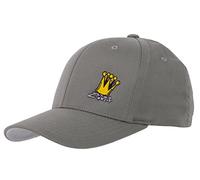 2Stoned Flexfit Cap Classic Fullcap Grau mit Stick Crown Kindergröße Youth (53cm - 55cm) für Jungen und Mädchen