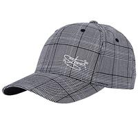 2Stoned Flexfit Glen Check in Schwarz/Weiss mit Stick Größe L/XL (57 cm - 60 cm) für Damen und Herren