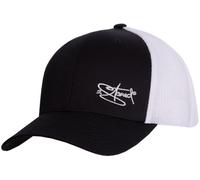 2Stoned Flexfit Snapback Trucker Cap Unisex Schwarz-Weiss mit Stick One Size (53cm - 61cm) für Erwachsene und Kinder