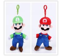 2tlg Mario Luigi Plüsch Anhänger Super Mario Bros Rucksack Schlüsselanhänger Pendant