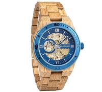 2win Herren-Armbanduhr, luxuriös, mechanisches Holzgehäuse, Skelett, Automatik-Uhrwerk, selbstaufziehend, leicht, echtes Naturholzband, C-Watch, Modern