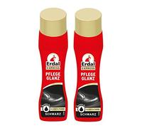 2X Erdal Express Pflege Glanz Schwarz - Creme Lotion 75 ml - mit Mandelöl