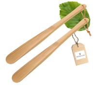 HOFMEISTER® Schuhlöffel aus Holz, aus Europa, Länge 37 cm, schonendes und einfaches An- & Ausziehen von Schuhen und Stiefeln, Stabiler Schuhanzieher aus geölter Buche, für Reisen geeignet