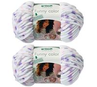 2x100 Gramm Gründl Funny Uni Softgarn SB Pack Babygarn inkl. Anleitung für EIN Funny Bunny 01 Flieder Color