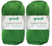 2x50 Gramm Gründl Cotton Quick Häkelgarn aus 100% Baumwolle 114 Farn
