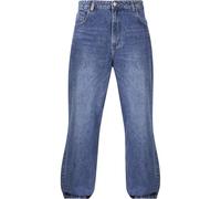 Bequeme Jeans 2Y STUDIOS "2Y Studios 2Y Adrik Basic Baggy Jeans", Herren, Gr. 32, Normalgrößen, blau (midblau), 100% Baumwolle, unifarben, Jeans (87186666-32) midblau