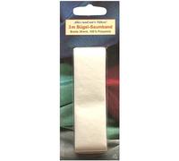 3,0 m Bügel - Saumband/Bügelsaumband, Nahtband Köperband weiß,ze0616