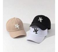3/1 Oberteil Bedruckung NY Baseball Kappe Outdoor Sonnenschutz Lässig Hut geeignet für Frühling Herbst Reise Strand Urlaub Sonnenhut, Sommer, Feiertag