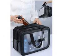 3-1 Stück Doppelschicht Reise Kosmetiktasche Set für Toilettenartikel, Baden, Make-up Organisation, Handgepäck, Schönheitsaufbewahrung, Strand, Trocke