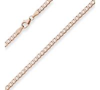 3,3mm Panzerkette weit Goldkette Collier Halskette aus 585 Gold Rotgold 55cm