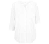 3/4-Arm Bluse aus Leinen-Baumwoll-Mix 52