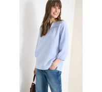 Cecil - 3/4-Arm Bluse in Seersucker Qualität blouse blue - Gr. - M