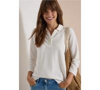 Cecil Damen 3/4-Arm Poloshirt mit Knopfdetail