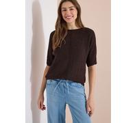 Cecil Damenpullover - Dolman mit U-Boot-Ausschnitt, 3/4-Ärmel, 70% Baumwolle, Braun Cacao, Gr. L