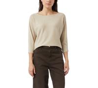 Comma Glitzergarn-Feinstrickpullover mit 3/4-Arm Beige Größe 40