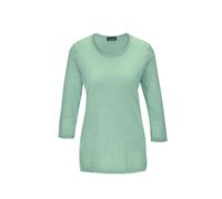 3/4 Arm-Pullover GOLDNER "Gepflegter Ajour-Pullover mit femininen Durchbrüchen", Damen, Gr. 40, grün (mintgrün), Obermaterial: 100% Polyacryl PAN., normal, Rundhals, Sonstiges, Pullover, Ohne (6683020