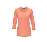 3/4 Arm-Pullover GOLDNER "Gepflegter Ajour-Pullover mit femininen Durchbrüchen", Damen, Gr. 52, rosa (melone), Obermaterial: 100% Polyacryl PAN., normal, Rundhals, Sonstiges, Pullover, Ohne (95645460-